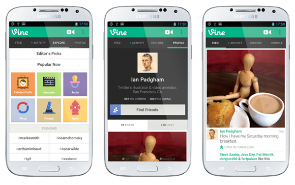 Vine for Android app