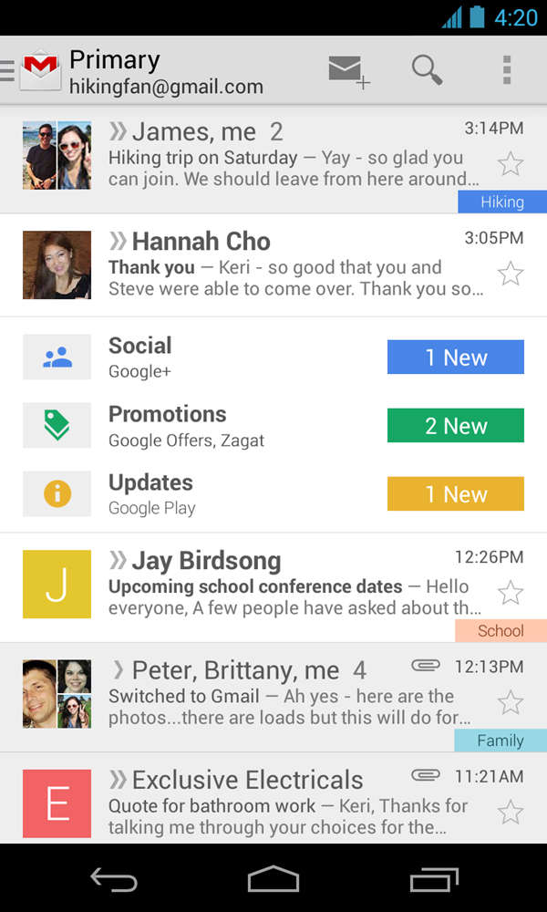 Gmail 4.5 APK for Android