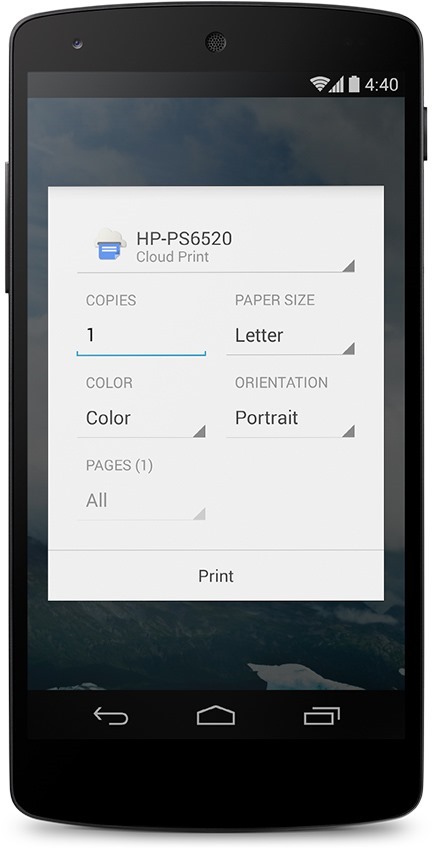 Android 4.4 KitKat Feature: Printing